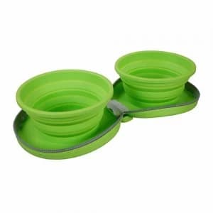 Rosewood Foldable Zip Up Dual Pet Bowls