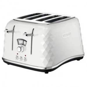 DeLonghi Brillante CTJ4003.W 4 Slice Toaster