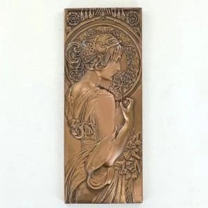 Cherry Blossom Cold Cast Bronze Plaque