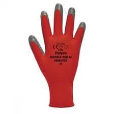 Polyco Matrix MOP08 Size 8 Seamless Knitted Gloves Polyurethane Palm