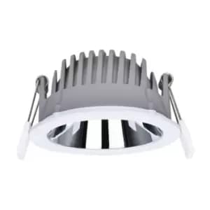 Integral Recess Pro Downlight 125mm Cutout 14W 1470LM 105LM/W 3000K 65 Beam IP44 Non Dimmable White