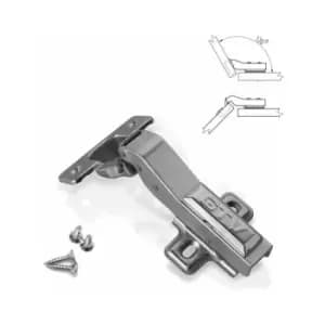 Angular 30° Hydraulic Clip-On Soft Close Wardrobe Door Hinge - Without Euro Screw