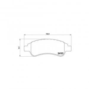 Front Brake Pad Set BREMBO P 61 082