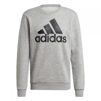 adidas Essentials Big Logo Sweatshirt Mens - Medium Grey Heather / Black