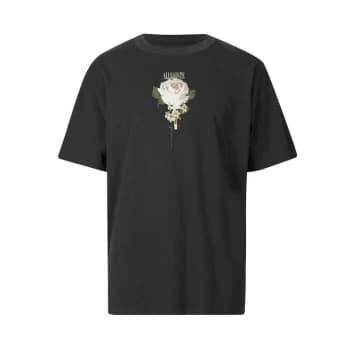 AllSaints Wreath Short Sleeve Crew - Washed Black