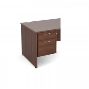 Maestro 25 2 Drawer Fixed Pedestal - Walnut