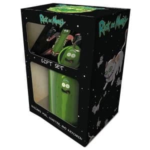 Rick and Morty - Pickle Rick Mug, Coaster and Keychain Set
