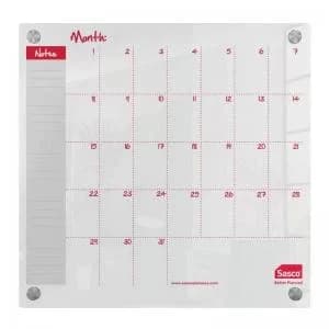Monthplanner Acrylic 450X450Mm Mounted