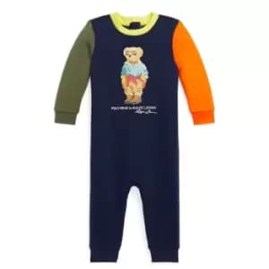 Polo Ralph Lauren Bear Fleece Coverall - Blue