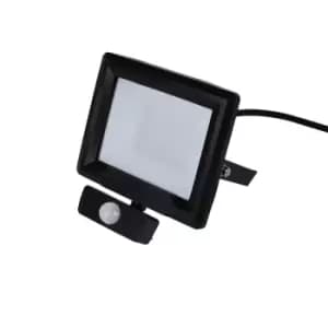 Robus HiLume 20W LED Flood Light with PIR IP65 Black Cool White - RHL2040P-04
