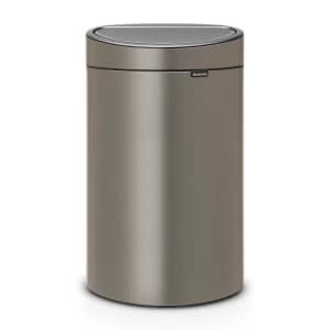 Brabantia 40L Touch Bin - Platinum