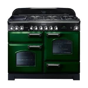 Rangemaster 112890 CDL110DFFRG-C Classic Deluxe 110cm Dual Fuel Cooker in Racing G-C