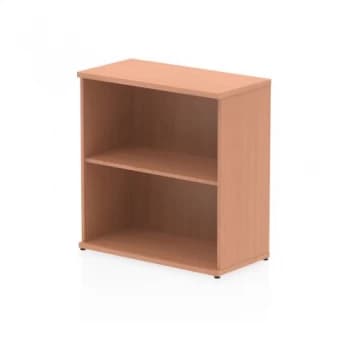 Trexus Office Low Bookcase 800x400x800mm 1 Shelf Beech Ref I000049