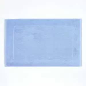 Imperial Plain Cotton Light Blue Bath Mat - Blue - Blue - Blue - Homescapes
