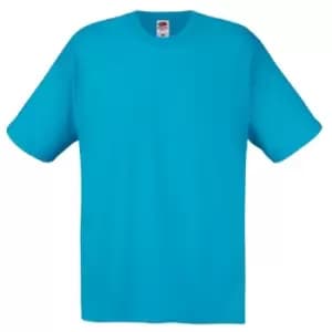 Fruit Of The Loom Mens Screen Stars Original Full Cut Short Sleeve T-Shirt (L) (Azure Blue)