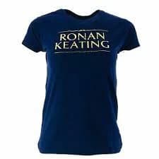 Ronan Keating - Logo Womens Medium T-Shirt - Blue