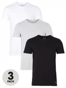 Polo Ralph Lauren 3 Pack T-Shirt - Black/Grey/White Size M Men