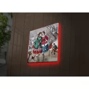 4040DACT-48 Multicolor Decorative LED Lighted Canvas Painting