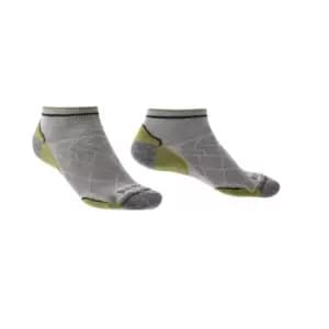 Bridgedale HIKE Ultralight T2 Coolmax Performance Ankle Mens - Large Grey/Green