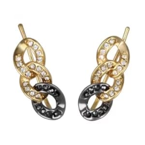 Ladies Karl Lagerfeld Gold Plated Ombre Chain Earrings