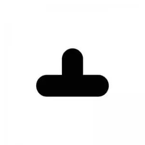 Floor Signals - T - H.200 x W.300 - Pack of 50 - Black