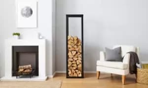 Neo Black Firewood Log Rack: Small