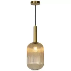 Lucide MALOTO - Pendant Light - Ø20cm - 1xE27 - Amber
