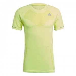 adidas Primeknit T Shirt Mens - Acid Yellow