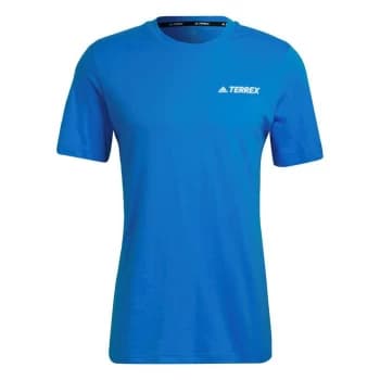 adidas Terrex Mountain Landscape Graphic T-Shirt Mens - Blue
