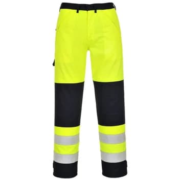 Portwest - FR62YNRXXXL - sz 3XL Hi-Vis Multi-Norm Trousers - Yellow/Navy