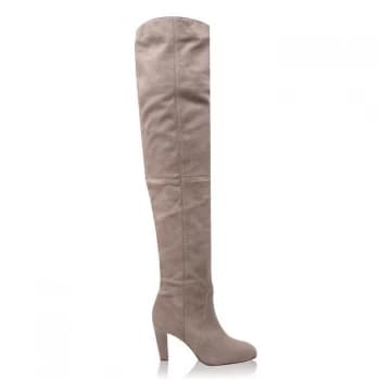 Reiss Raquel Knee High Boots - Mushroom