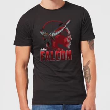 Avengers Falcon Mens T-Shirt - Black - 3XL - Black