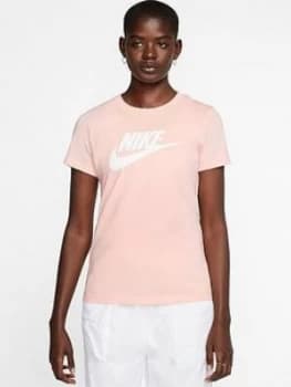 Nike NSW Essential Futura T-Shirt - Washed Coral , Washed Coral Size M Women