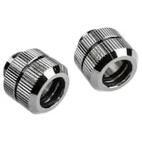Bitspower Touchaqua 16-22mm Female Adjustable Link Pipe - Silver (2 PCS)