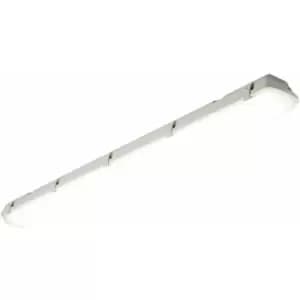 4ft High Lumen IP65 Batten Light Fitting - 43.5W Cool White LED - Frosted Pc