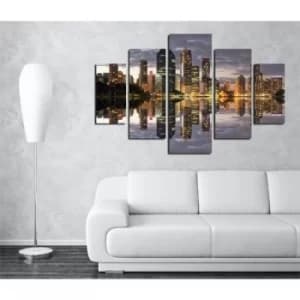 ST219 Multicolor Decorative MDF Painting (5 Pieces)