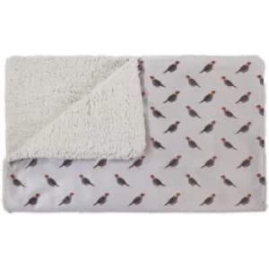 Rosewood Partridge Print Dog Blanket