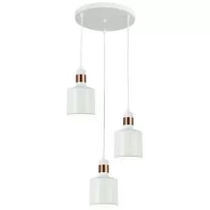 Italux Lighting - Italux Restenza - Modern Hanging Pendant White 3 Light , E27