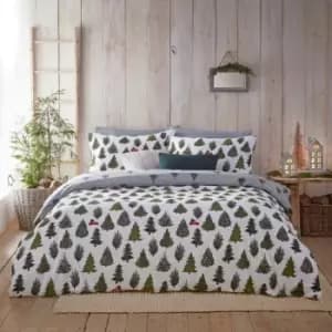 Evergreen Brushed Cotton Duvet Cover Set