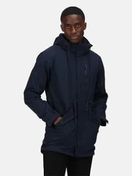 Regatta Asher Waterproof Hooded Jacket - Navy, Size L, Men