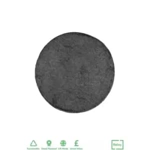Relay Charcoal Circle Rug 200cm
