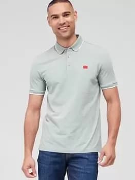 HUGO Deresino232 Slim Fit Polo Shirt, Light Green, Size 2XL, Men