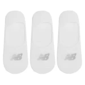 New Balance 3 Pack Trainer Liner Socks - White