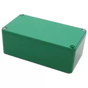 Hammond 1590Bsgr Enclosure, Multipurpose, Alum, Green