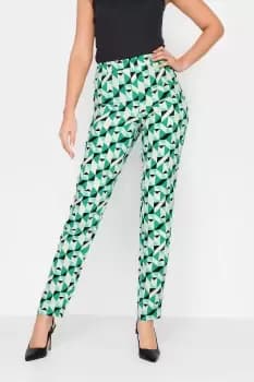 Tall Geometric Print Slim Leg Trousers