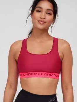 Under Armour Crossback Mid Bra - Rose