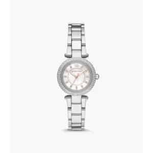 Michael Kors Womens Parker Three-Hand Stainless Steel Watch - Silver