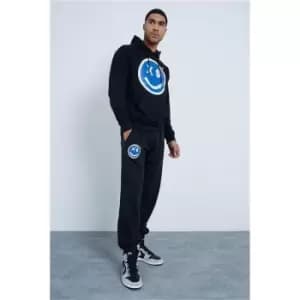 I Saw It First Black - Chemicalx Smile-07 - Print Joggers - Black