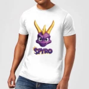 Spyro Face Mens T-Shirt - White - 3XL