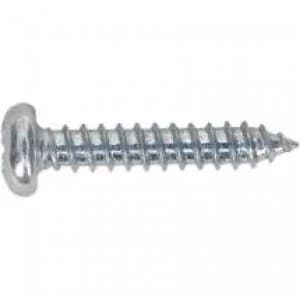 Sealey STPP3519 Self Tapping Screw 3.5 x 19mm Pan Head Pozi Zinc DIN 7981CZ